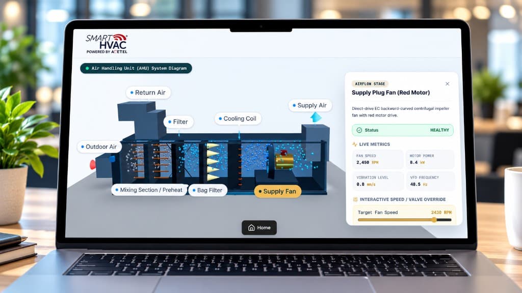 smartHVAC Contrôle AHU aperçu du projet